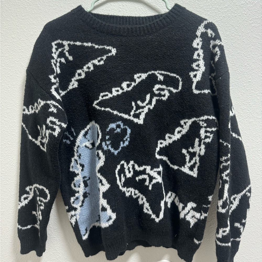 Dinosaur outline sweater